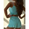 Women Pajamas Sleepwear Pajama Set Solid Sexy Camisole Tops Shorts Pyjamas Summer Female Informal Soft Comfortabl Nightwear 2Pcs