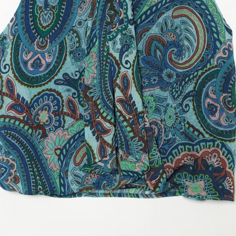 Womens Printed Bow Top Matching Skirt Set Casual Outfit
