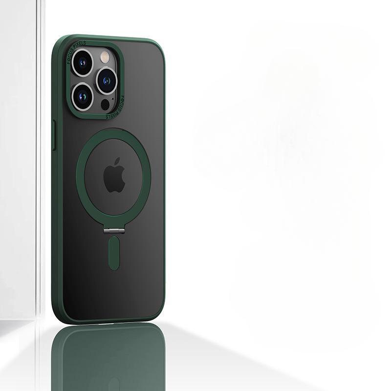 Магнитный чехол-подставка для iPhone 16 15 14 13 12 11 Pro Max Чехол для телефона с подставкой для громкой связи и сильной беспроводной зарядкой MagSafe