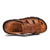100% Cow Leather Sandals Outdoor Business Beach Shoes Men's Sandals Comfortable Soft Summer Casual Flats Shoes Men Size 38-48