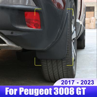 Для Peugeot 3008 GT 2017 2018 2022 2023 3008GT MK2 гибридный автомобиль брызговики брызговики крыло