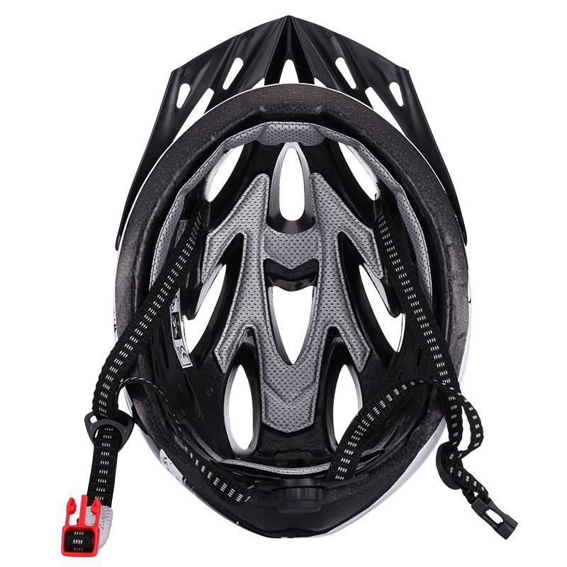 Integrated Cycling Helmet With Magnetic Snap-on Visor Rear LED Light Unisex Mountain Bike Half EPS Foam CE CPSC