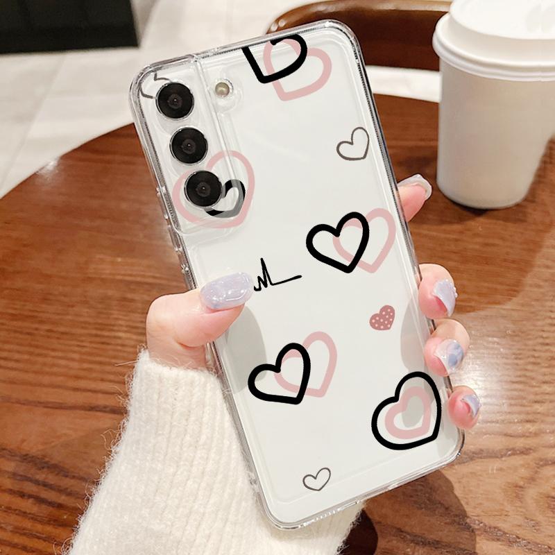 Милый Чехол Конфетка Сердечко Любви Для iPhone 18 Pro Max iPhone 17 16 15 14 13 Pro Max 17E 16E Ударопрочный Прозрачный Мягкий Силиконовый Чехол