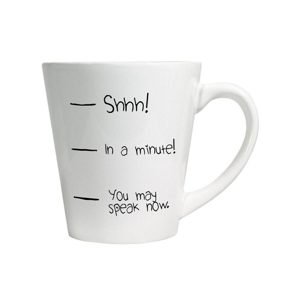 Grindstore Кружка «Ты можешь говорить сейчас» для латте