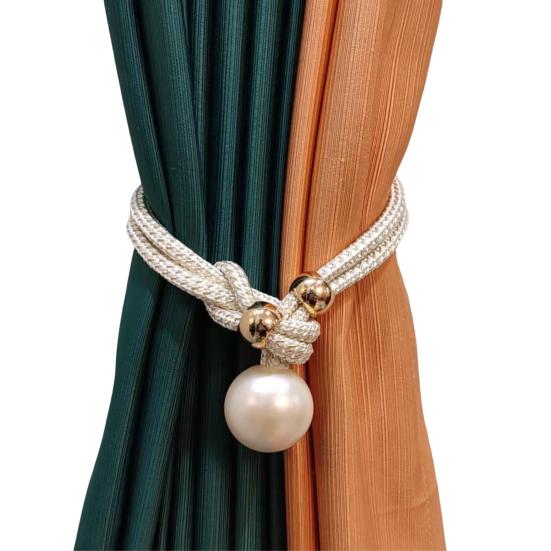 Задержка для драпировки, красивый, тонкая работа, многоразовый шарик, магнитный держатель для штор для ванной комнаты