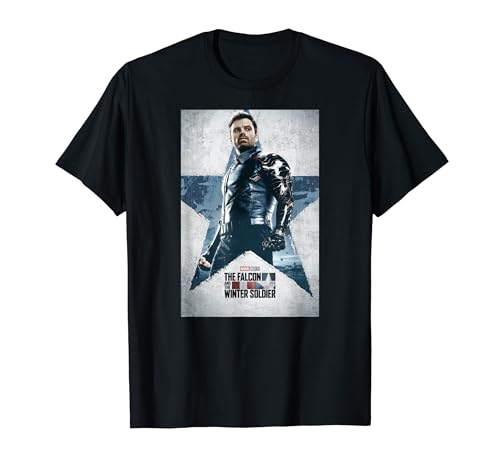 Marvel The Falcon and The Winter Soldier Bucky Barnes Poster T-Shirt