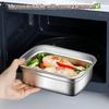 Коробка для бенто из нержавеющей стали, герметичная, для хранения в холодильнике и морозильной камере, кухонные аксессуары