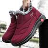 Новые хлопковые туфли, те же хлопковые ботинки для мужчин и женщин среднего и пожилого возраста, набивные и утепленные снегоходы, высокие теплые короткие ботинки, холодостойкие