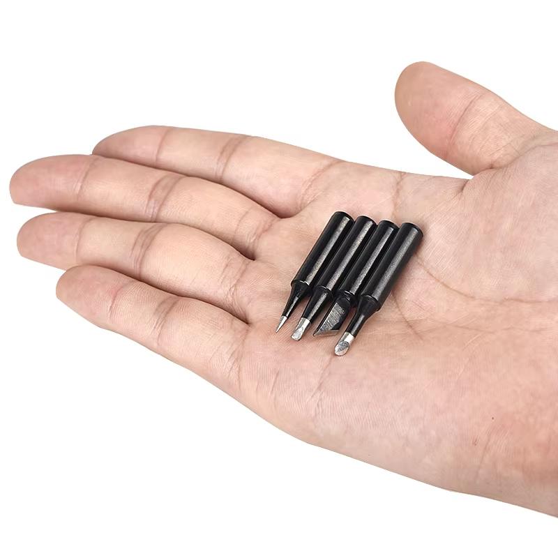 Наконечники для паяльника JCD, черные, 5 шт./компл., 900m-T, бессвинцовый, подходит для 908S, 908, высококачественные сварочные наконечники, паяльная головка