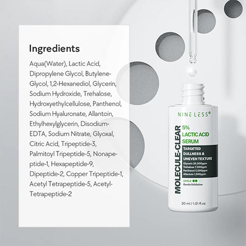 [NINE LESS] Сыворотка Molecule-Clear с 5% молочной кислотой 30 мл