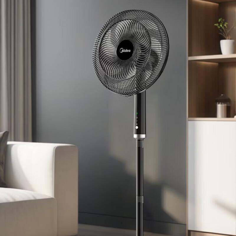 Midea Напольный вентилятор с 7 лопастями, с пультом ДУ и сенсорным управлением