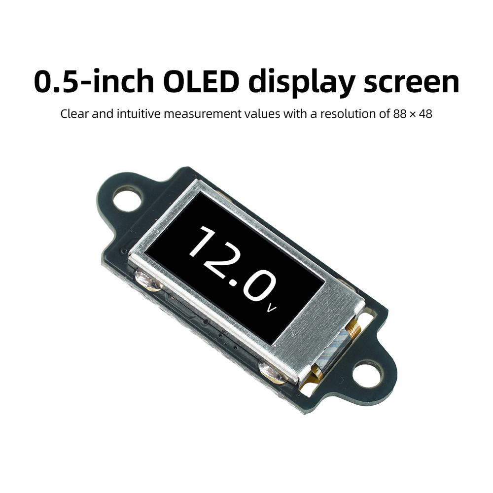 Ультратонкий мини-цифровой вольтметр DC 0-30V с 0,5-дюймовым OLED-дисплеем и заставкой, 12-битный АЦП высокой точности