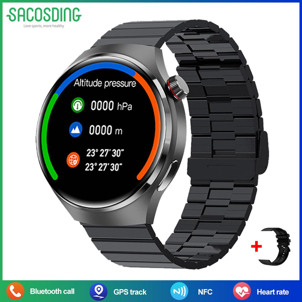 2025 New GPS Smart Watch Men GT4 Pro 360*360 HD Screen Heart Rate IP68 Waterproof Blood Pressure Smartwatch BT Call NFC Watch 4 Pro