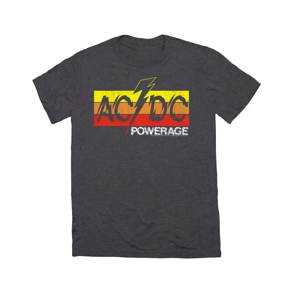 Классическая футболка с принтом AC/DC Женская футболка из хлопка для хип-хопа с коротким рукавом Мужская футболка Уличная одежда Топ Футболка для фанатов Подарок Женская одежда
