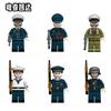 The N661-N666 Navy Captain Officer U-Boat Commander Sailor Funker Gunner Model Blocks MOC Bricks Set Gifts Toys