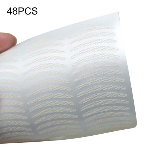 48Pcs/Sheet Double Eyelid Tapes Multiple Not Easy To Drop Fiber Daily Convenient Double Eyelid Tapes for Dating