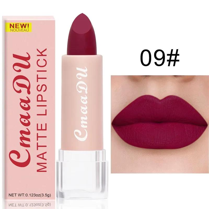15 цветов матовая нюдовая коричневая губная помада водостойкая розовая помада с антипригарным покрытием сексуальная красная розовая бархатная помада женская косметика