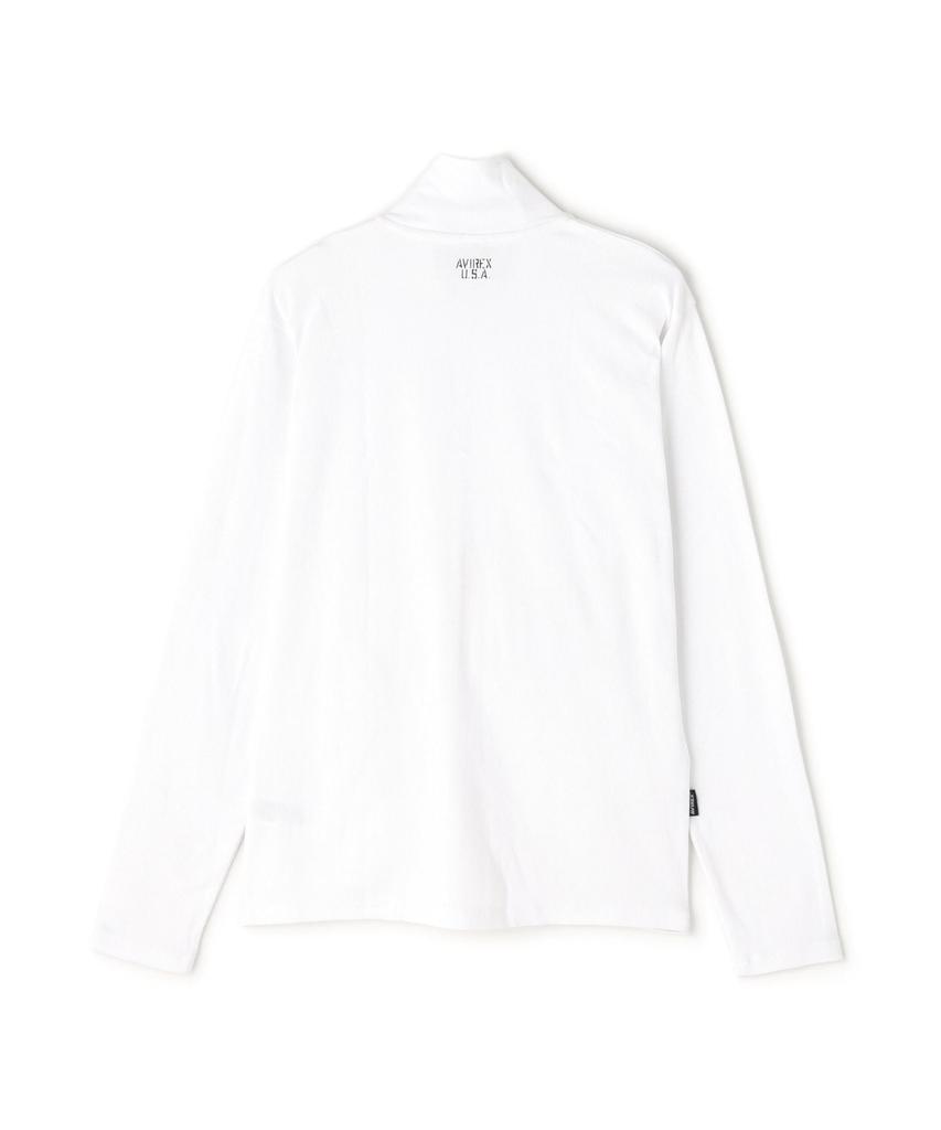 AVIREX DAILY STAND ZIP RIB JACKET 6153642 S white