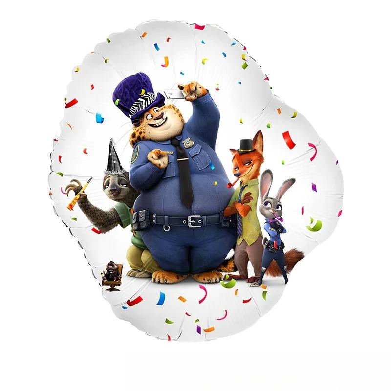 Disney Зверополис Воздушные шары Тематическое украшение для дня рождения Шары из мультфильма Зверополис Шары Джуди для вечеринки Украшения для детского праздника