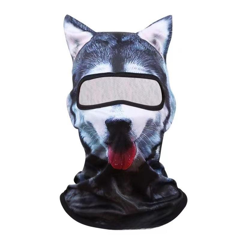 3d Animal Pattern Face Mask With Sun Protection For Outdoor Water Activities
