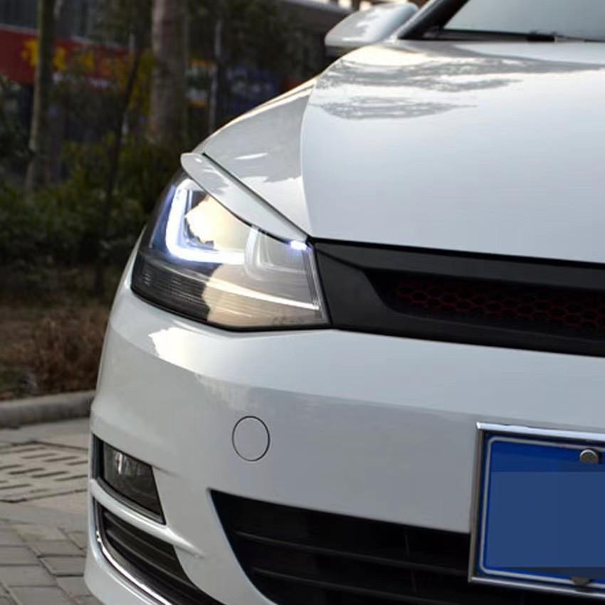 Накладки на фары Volkswagen Golf 7 - Черные Наклейки на кузов/Модифицированные аксессуары
