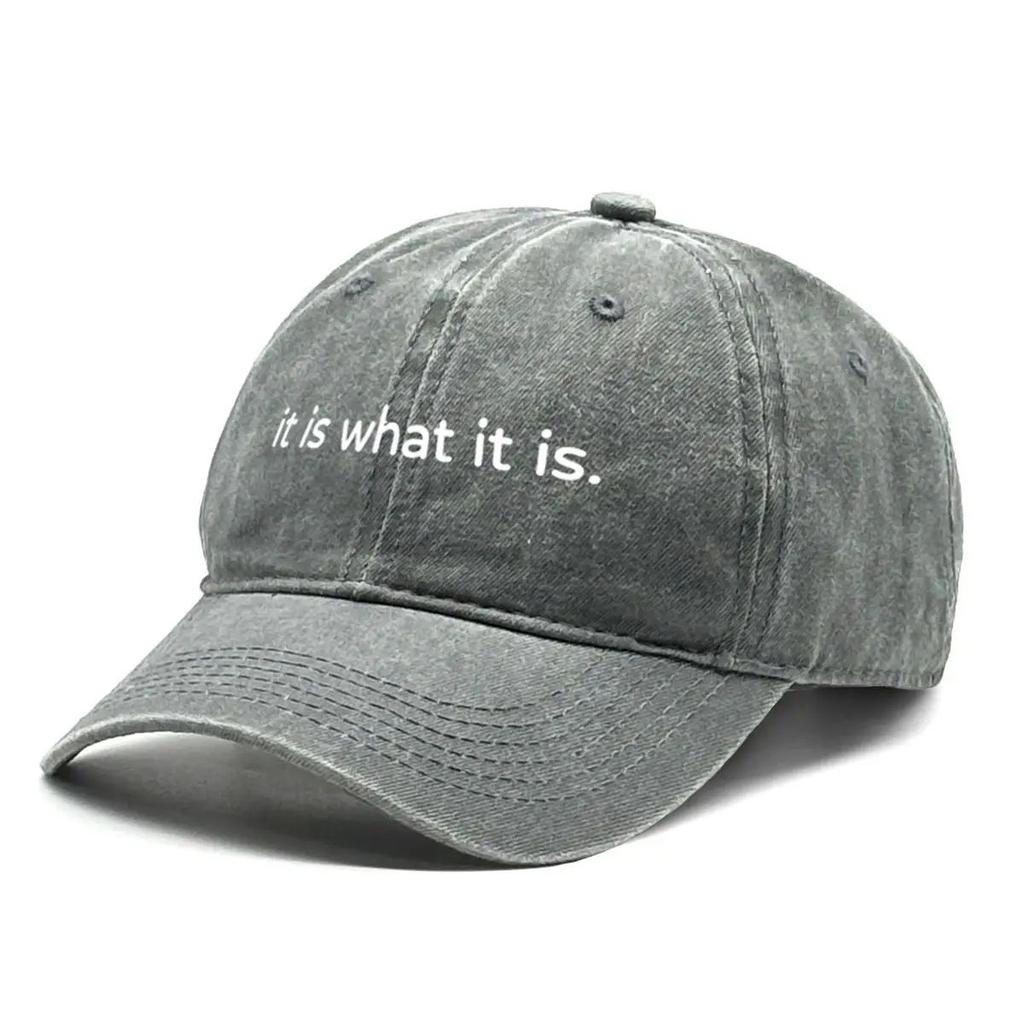 Бейсболка с принтом "Так есть, как есть". Регулируемая кепка-snapback. Свободная, модная, хип-хоп, для отдыха, от солнца