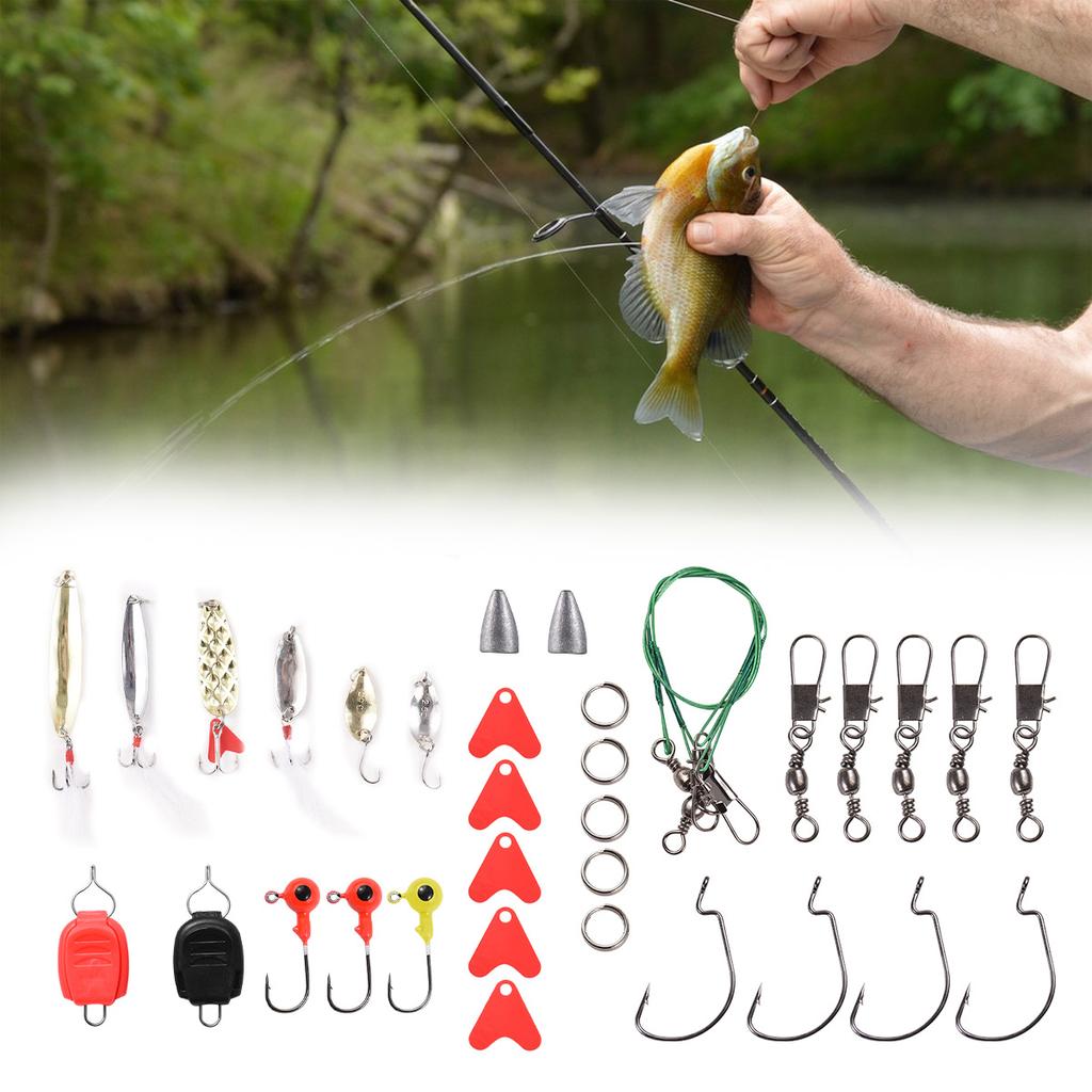 Fishing Lure Kit 88pcs Tackle Box With Tackle Included Fishing Bait with Fishing Gear Crankbait