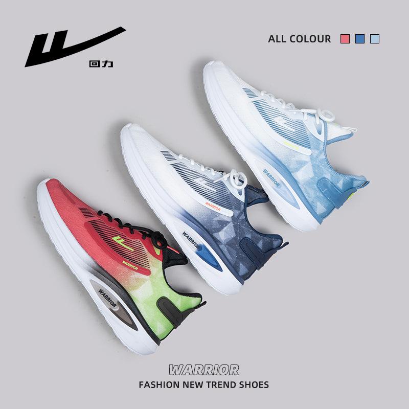 Warrior Мужская обувь Универсальная повседневная обувь из дышащей сетки Постепенная смена цвета Спортивная повседневная обувь