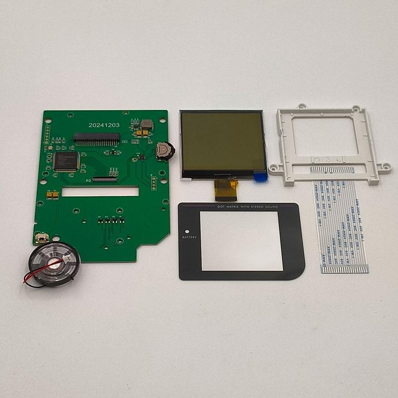 2.5-inch grayscale screen suitable for Gameboy GB DMG LCD Easy to install. No need to cut open the shell