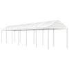 VidaXL Belvedere with White Roof 13.38x2.28x2.69 M Polyethylene, Party Tent, Marquee, Awning Shelter, Pavilion, Tent 3155506
