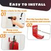 Fire Extinguisher Mount 4pcs Universal Metal Fire Extinguisher Holder Rust-Resistant Fire Extinguisher Wall Hook Hanger Flexible