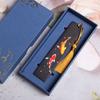 Painted Koi Bookmark Ebony Auspicious Koi Bookmark Purple Light Sandalwood Every Year More Than Study Supplies Can Be Engraved
