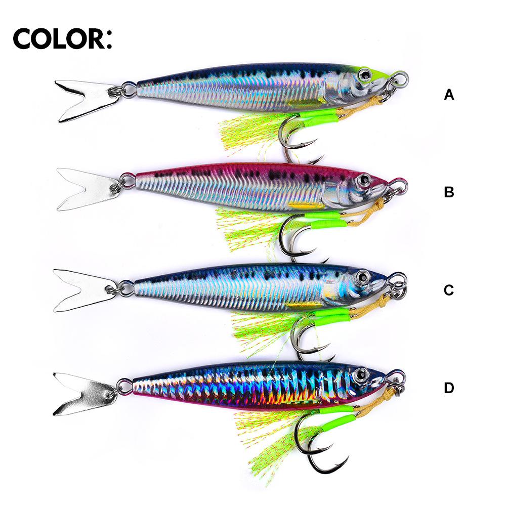 Приманка железная пластина свинцовая рыба 3D печать имитация приманки приманка дальний заброс подводная металлическая приманка 20 г-80 г быстросъемная железная пластина