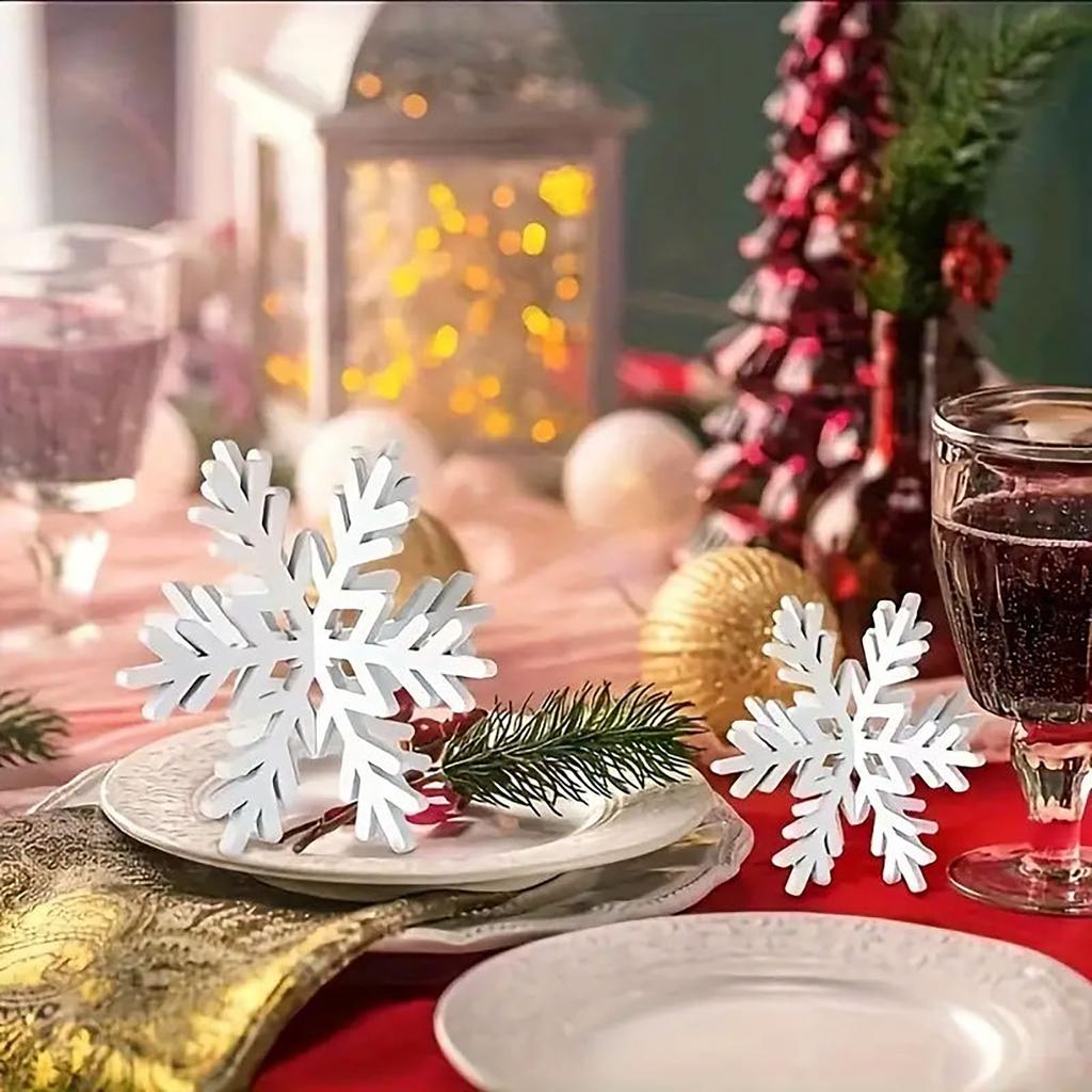 Christmas 3D Snowflake Foam Board Creative Desktop Decoration Set Perfect For Party And Holiday Ambiance