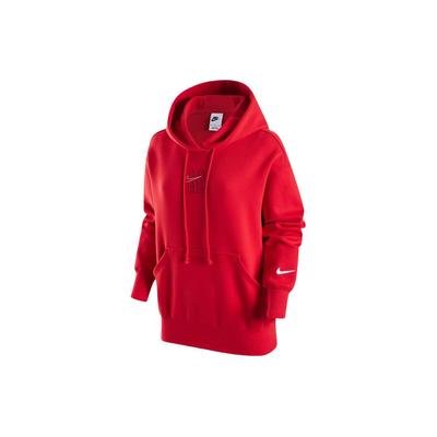 Nike Толстовка с капюшоном и логотипом Dragon Letter Print, однотонная, женская, университетско-красная, FZ6559-657
