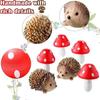 Garden Fairy Replacement Resin Hedgehogs And Wood Mushroom Miniature Decorations For Bonsai Craft