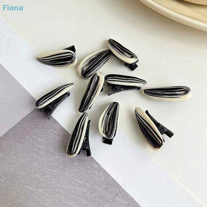 Cute Sunflower Seed Shape Hair Clips,Funny Resin Alligator Barrettes for Women & Girls Hair Accessories