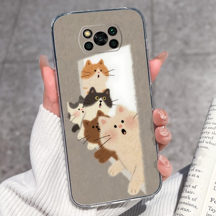 Прозрачный чехол для телефона Xiaomi Poco X3 X4 NFC X5 X6 X7 Pro F3 F4 GT F5 Мягкий ТПУ чехол Ретро узоры карманных часов Ударопрочный чехол для Xiaomi Накладка Capa