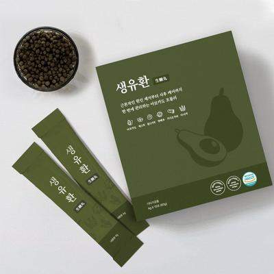 Bongangwon raw Yuhwan солодка, водоросли, капуста, жимолость, акация, 60 г, 6 коробок