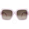 MoSchino Brown Gradient Square LadieS SunglaSSeS MoS127 S 035j Ha 56
