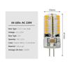 10pcs/lot Silicone G4 3W 220V LED Light Bulb 64leds SMD 3014 Warm/Cold White Lights Replace 20W 30W Halogen Lamp For Home Indoor Chandelier