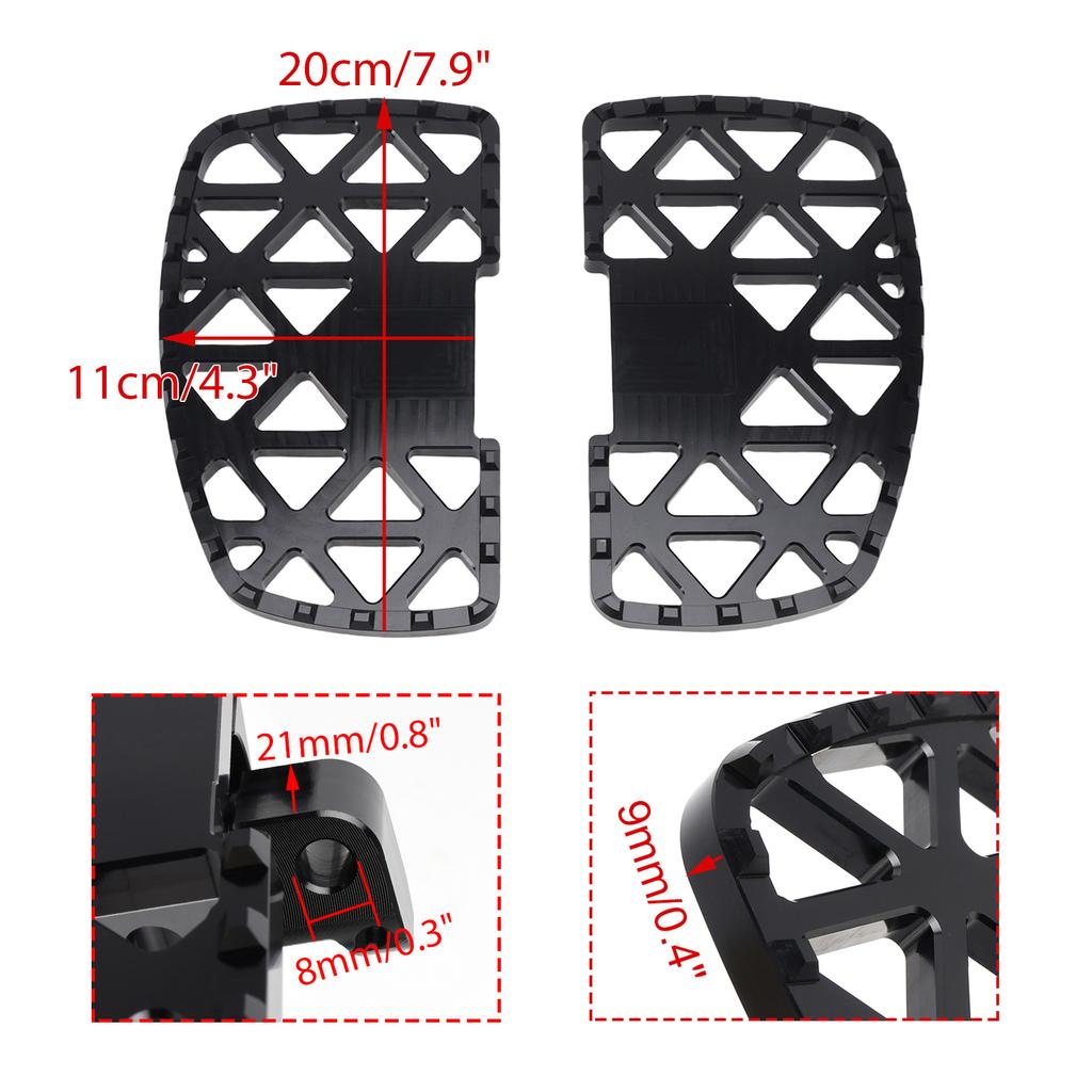 Front Footrests Foot Pegs Fit for BMW R1250RT K1600B K1600GT K1600GTL 2018-2024