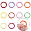 2/5/10Pcs Alloy Spray Painted Open Ring Spring Buckle Clasps For Key Bag Accessories