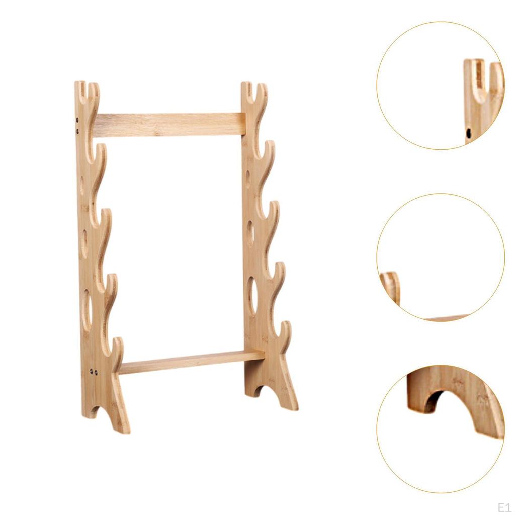 Подставка для демонстрации меча, держатель самурая, 5-слойная устойчивая стойка для хранения, настенная вешалка для