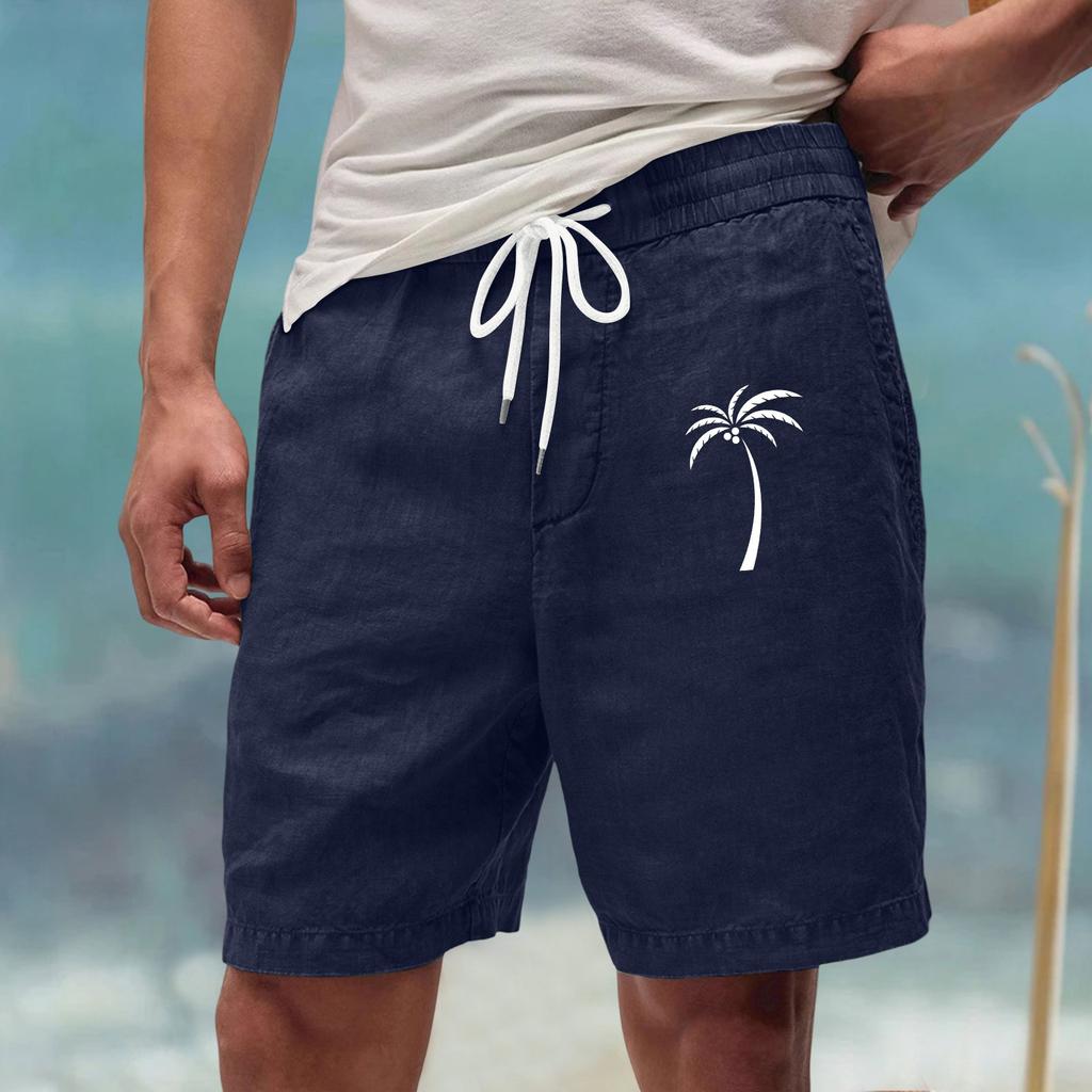 Мужские летние большие повседневные свободные спортивные брюки пляжные шорты