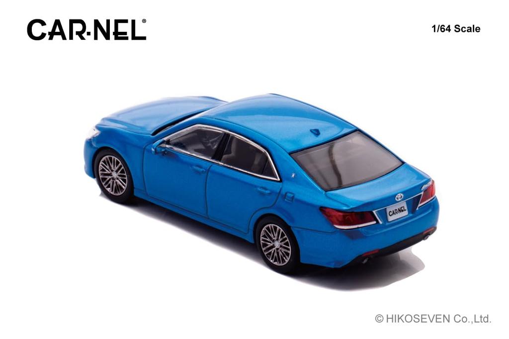 CARNEL 1/64 Scale Toyota Crown Athlete S Japan Color Selection Package 2015 Tenkuu Pure Blue Metallic Finished Product CN640045
