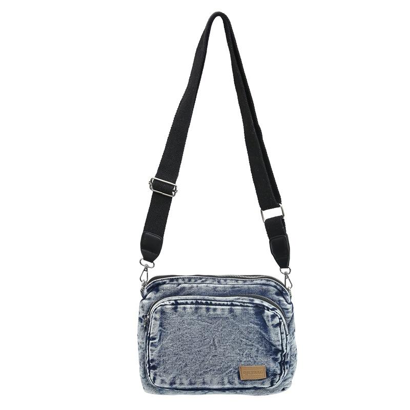 Ретро джинсовая сумка студенческая сумка-мессенджер литературный ленивый стиль сумка через плечо универсальная мягкая девочка танцевальная маленькая сумка