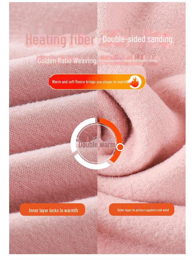 Cozy Seamless Velvet Women's Thermal Underwear Set - Autumn/Winter.