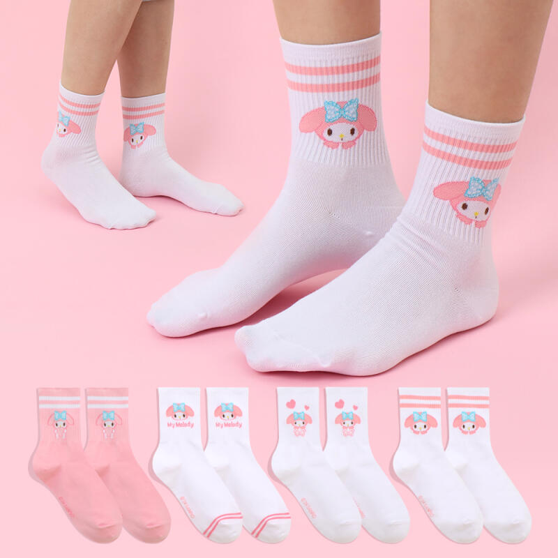 Носки My Melody для взрослых средней длины, набор из 4 пар