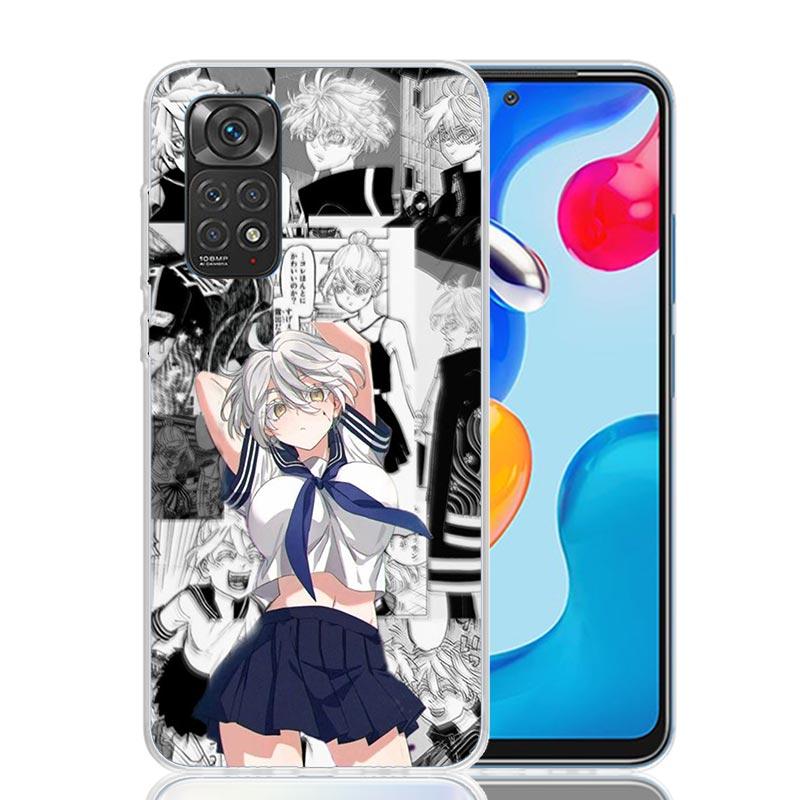 Чехол для телефона с рисунком Аниме Токио Мстители для Xiaomi Redmi Note 15 14 13 12S 12 Pro Plus 11S 11E 11 11T 10S 10 Арт Мягкий чехол с узором Красный